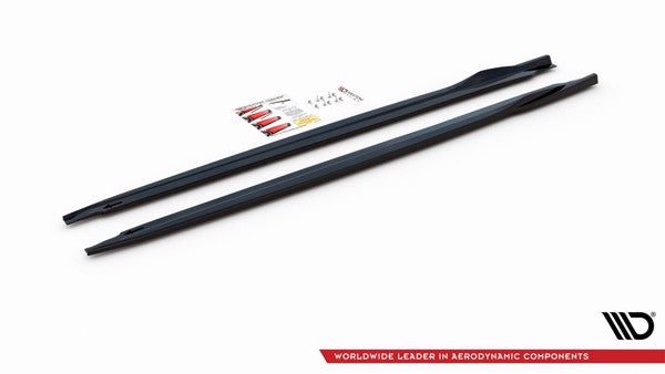 Maxton Side Skirts Diffusers Volkswagen Up Gti - Gloss Black