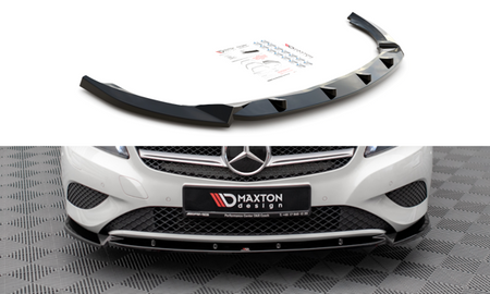 Maxton Front Splitter V.1 Mercedes-Benz A W176 - Gloss Black