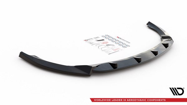 Maxton Front Splitter V.1 Mercedes-Benz A W176 - Gloss Black