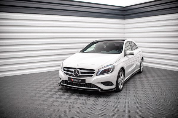 Maxton Front Splitter V.1 Mercedes-Benz A W176 - Gloss Black