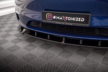 Maxton Front Splitter V.1 Tesla Model Y - Gloss Black