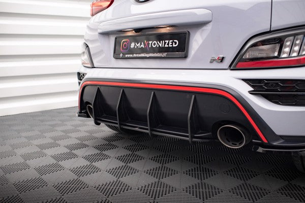 Maxton Street Pro Rear Diffuser Hyundai Kona N Mk1 - Black