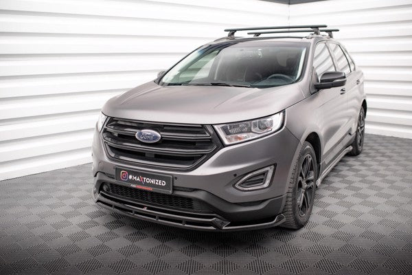Maxton Front Splitter Ford Edge Mk2 - Gloss Black