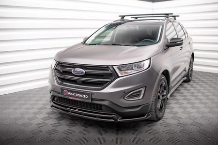 Maxton Front Splitter Ford Edge Mk2 - Gloss Black