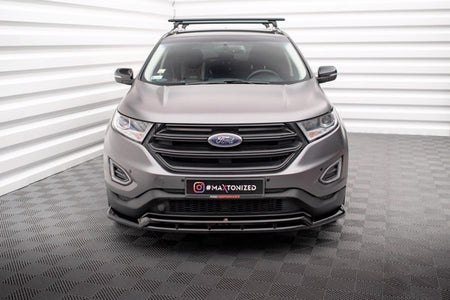 Maxton Front Splitter Ford Edge Mk2 - Gloss Black