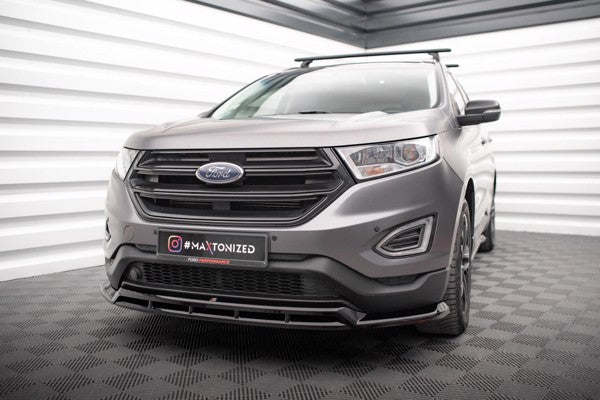 Maxton Front Splitter Ford Edge Mk2 - Gloss Black
