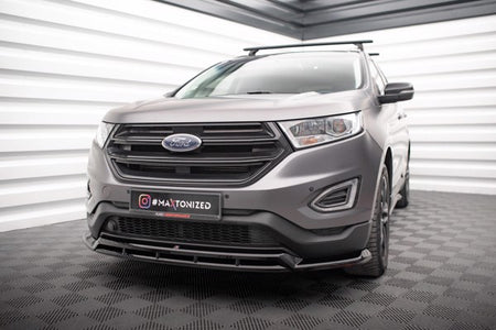 Maxton Front Splitter Ford Edge Mk2 - Gloss Black