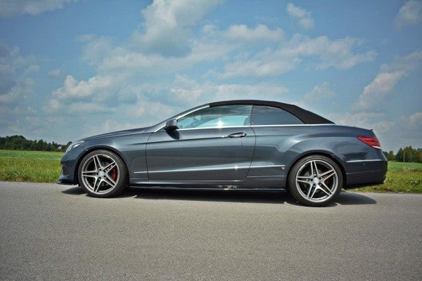 Maxton Side Skirts Diffusers Mercedes E W212 - Gloss Black