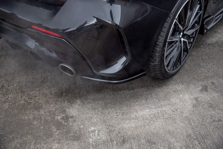 Maxton Rear Side Splitters V.3 For BMW 1 F40 M-Pack/ M135I - Gloss Black
