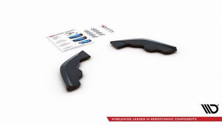 Maxton Rear Side Splitters V.3 For BMW 1 F40 M-Pack/ M135I - Gloss Black