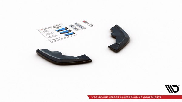 Maxton Rear Side Splitters V.3 For BMW 1 F40 M-Pack/ M135I - Gloss Black