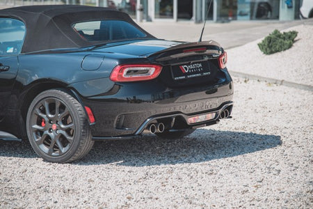 Maxton Rear Side Splitters Fiat 124 Spider Abarth - Gloss Black