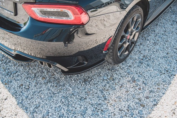 Maxton Rear Side Splitters Fiat 124 Spider Abarth - Gloss Black