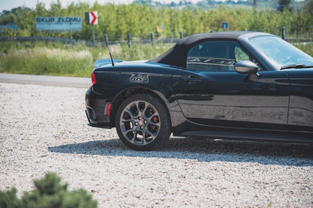 Maxton Rear Side Splitters Fiat 124 Spider Abarth - Gloss Black
