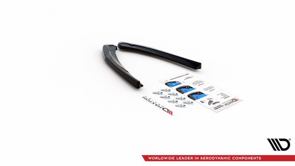 Maxton Rear Side Splitters Fiat 124 Spider Abarth - Gloss Black