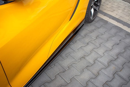 Maxton Side Skirts Diffusers V.1 Toyota Supra Mk5 - Gloss Black