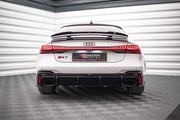 Maxton Spoiler Cap Audi A7 C8 / C8 S-Line / S7 C8 / RS7 C8 - Gloss Black
