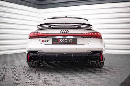 Maxton Spoiler Cap Audi A7 C8 / C8 S-Line / S7 C8 / RS7 C8 - Gloss Black