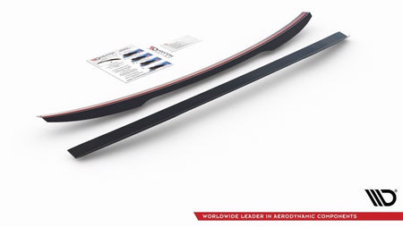 Maxton Spoiler Cap Audi A7 C8 / C8 S-Line / S7 C8 / RS7 C8 - Gloss Black