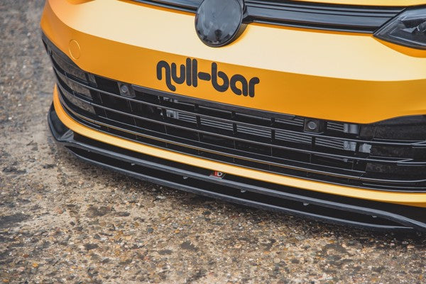 Maxton Front Splitter V.2 VW Golf 8  - Gloss Black