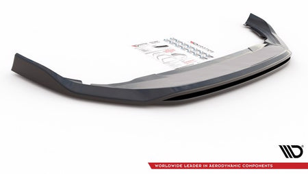 Maxton Front Splitter V.2 VW Golf 8  - Gloss Black
