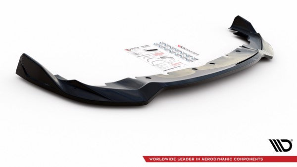 Maxton Front Splitter V.5 For BMW 1 F40 M-Pack / M135I  - Gloss Black