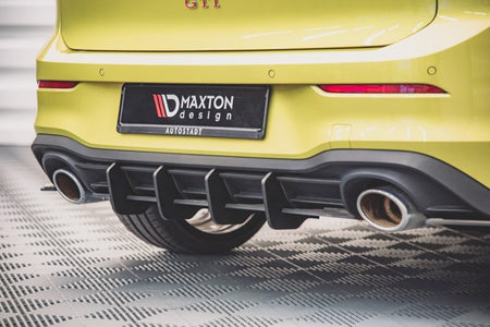 Maxton Racing Durability Rear Diffuser V.1 Volkswagen Golf 8 Gti  Clubsport - Black