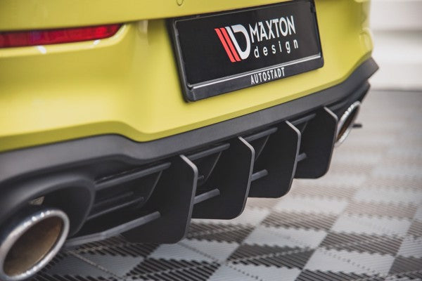 Maxton Racing Durability Rear Diffuser V.1 Volkswagen Golf 8 Gti  Clubsport - Black