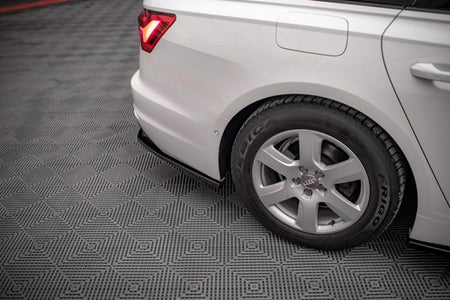 Maxton Central Rear Splitter Audi A6 C8 - Gloss Black
