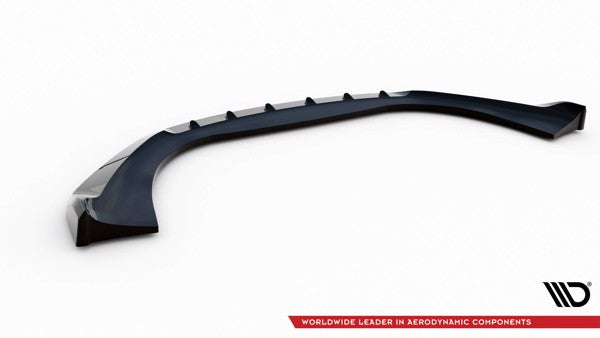 Maxton Front Splitter V.1 Porsche Macan Mk1 - Gloss Black