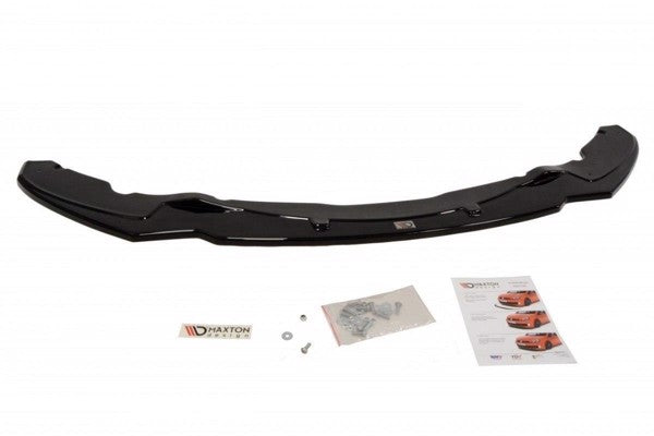 Maxton Front Splitter V.1 For BMW 4 F32 M-Pack - Gloss Black
