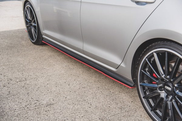 Maxton Racing Durability Side Skirts Diffusers VW Golf 7 Gti - Black