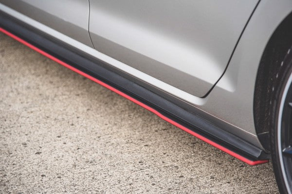 Maxton Racing Durability Side Skirts Diffusers VW Golf 7 Gti - Black