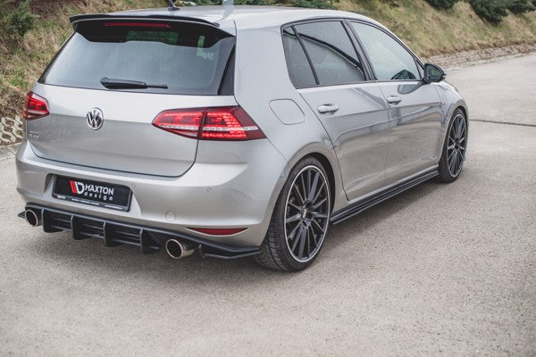 Maxton Racing Durability Side Skirts Diffusers VW Golf 7 Gti - Black