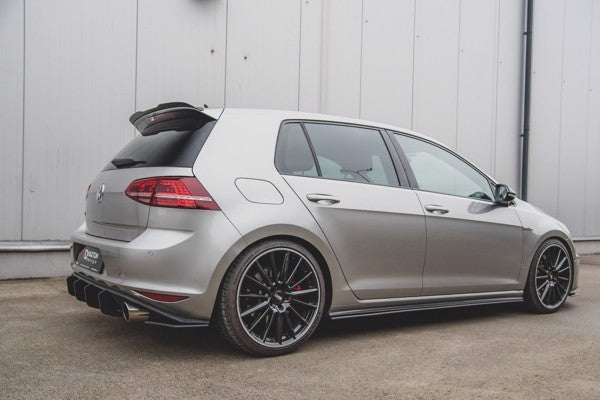 Maxton Racing Durability Side Skirts Diffusers VW Golf 7 Gti - Black