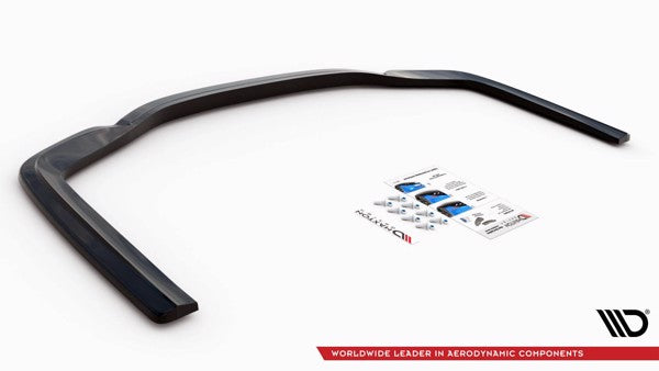 Maxton Central Rear Splitter For BMW 7 M-Pack G11 - Gloss Black