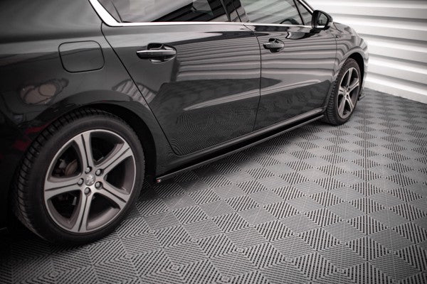 Maxton Side Skirts Diffusers Peugeot 508 Gt Mk1 Facelift - Gloss Black