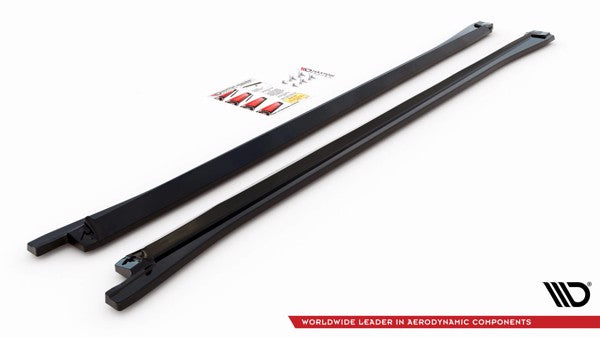 Maxton Side Skirts Diffusers Volkswagen Touareg R-Line Mk3 - Gloss Black