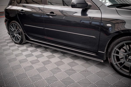 Maxton Street Pro Side Skirts Diffusers Mazda 3 Mps Mk1 - Black