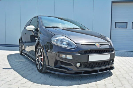 Maxton Front Splitter Fiat Punto Evo Abarth - Gloss Black