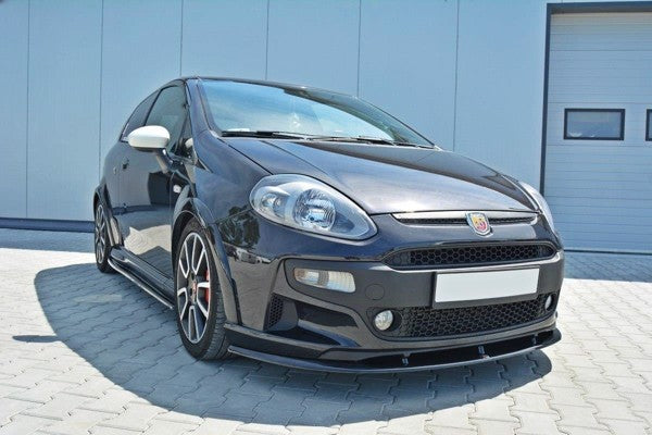 Maxton Front Splitter Fiat Punto Evo Abarth - Gloss Black