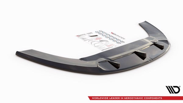 Maxton Front Splitter Fiat Punto Evo Abarth - Gloss Black