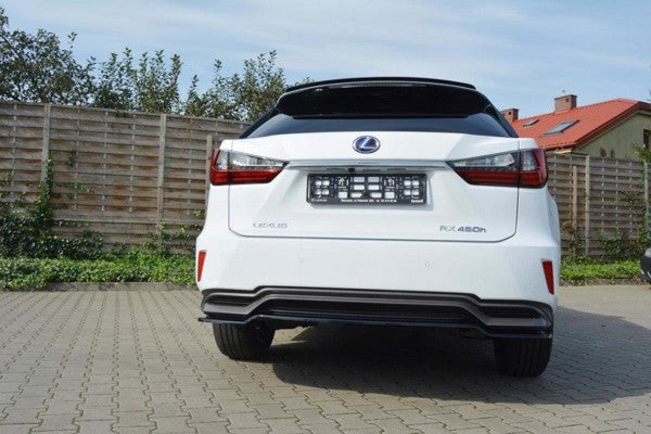 Maxton Central Rear Splitter Lexus Rx Mk4 H (Without Vertical Bars) - Gloss Black