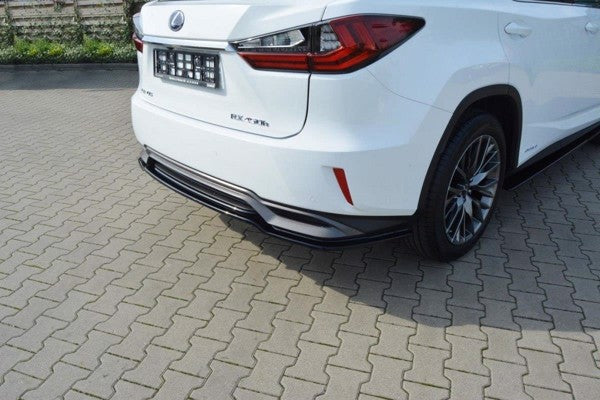 Maxton Central Rear Splitter Lexus Rx Mk4 H (Without Vertical Bars) - Gloss Black