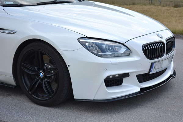 Maxton Front Splitter For BMW 6 Gran Coupé Mpack - Gloss Black