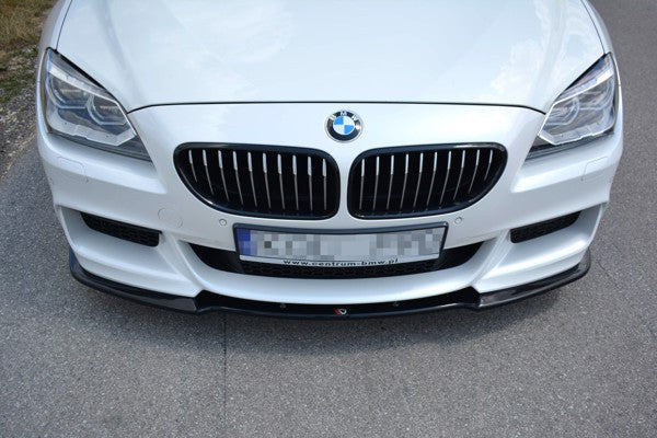 Maxton Front Splitter For BMW 6 Gran Coupé Mpack - Gloss Black