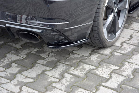 Maxton Rear Side Splitters Audi RS3 8V Fl Sportback - Gloss Black