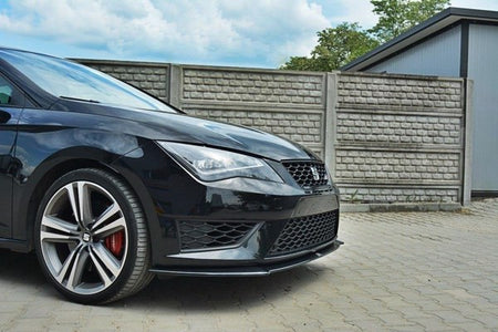 Maxton Front Splitter Seat Leon Iii Cupra / Fr - Gloss Black