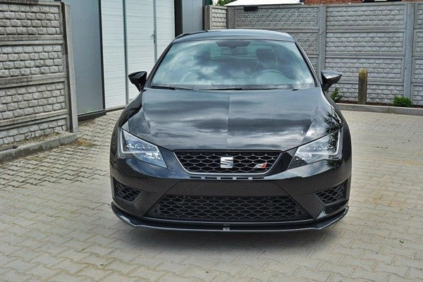 Maxton Front Splitter Seat Leon Iii Cupra / Fr - Gloss Black