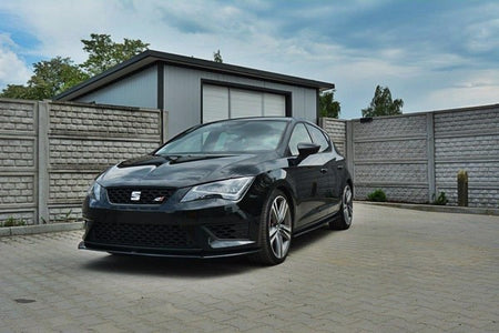 Maxton Front Splitter Seat Leon Iii Cupra / Fr - Gloss Black